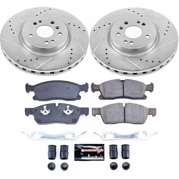 PowerStop Z23 Daily Driver Carbon-Fiber Ceramic Brake Pad and Drilled & Slotted