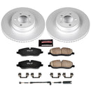 PowerStop Genuine Geomet Coated Rotor and Carbon-Fiber Ceramic Brake Pad Kit
