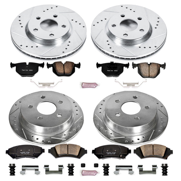 PowerStop Z23 Daily Driver Carbon-Fiber Ceramic Brake Pad and Drilled & Slotted