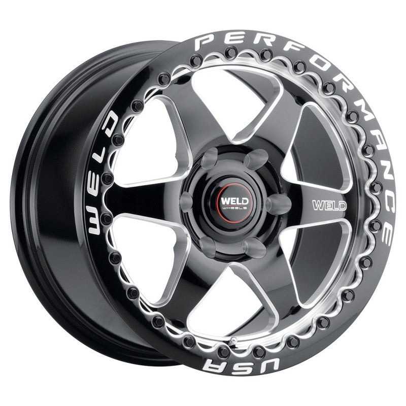 20x10 WELD Performance Ventura6 Beadlock Black 6x139.7 6x5.5 ET12 Wheel