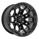 18x9 Defiant DF03 Satin Black and Charcoal 6x139.7 6x5.5 ET-12 Wheel Rim