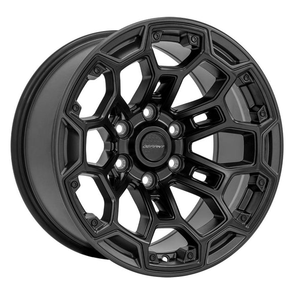 18x9 Defiant DF03 Satin Black and Charcoal 6x139.7 6x5.5 ET-12 Wheel Rim