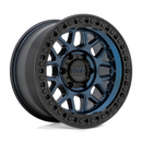 20X9 KMC KM549 GRS Midnight Blue With Gloss Black Lip 6X139.7 ET0 wheel/rim-3