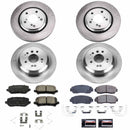 PowerStop OE Stock Replacement Low-Dust Ceramic Brake Pad and Rotor Kit