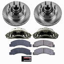 PowerStop OE Stock Replacement Low-Dust Ceramic Brake Pad, Rotor and Caliper Kit