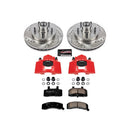 PowerStop Z23 Daily Driver Carbon-Fiber Ceramic Pads Drilled & Slotted Rotor & C