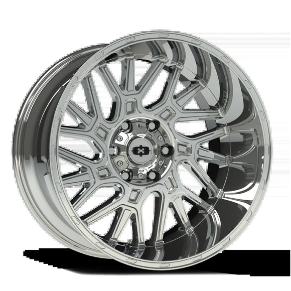 22x12 Vision 404 Chrome 6x139.7 ET-51 wheel/rim