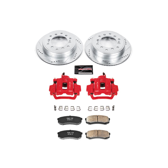 PowerStop Z23 Daily Driver Carbon-Fiber Ceramic Pads Drilled & Slotted Rotor & C