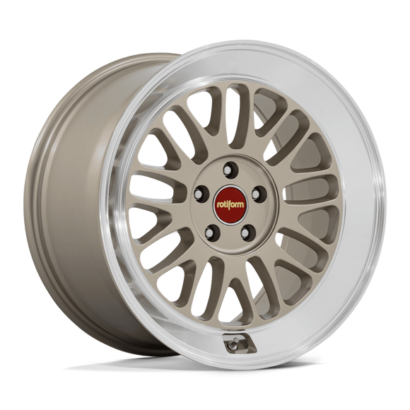 19x11 Rotiform RC214 SCP Matte Gold With Diamond Cut Lip 5x120 ET43 Wheel
