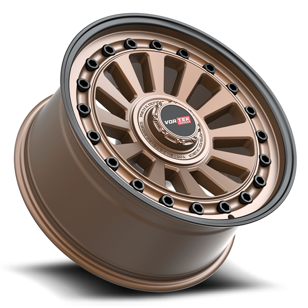 18x9 Vortek VRD-702 Radar Matte Bronze Black Bolts Lip BLANK ET0 CB78 ...