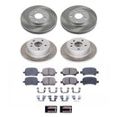 PowerStop Semi-Coated Rotor and Low-Dust Ceramic Brake Pad Kit