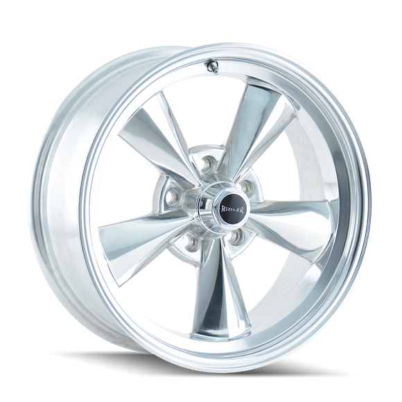 15x7 Ridler Style 675 Polished Wheel/Rim 5x114.3 5-114.3 5x4.5 15-7 ET0