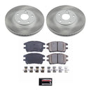 PowerStop Semi-Coated Rotor and Low-Dust Ceramic Brake Pad Kit