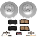 PowerStop Genuine Geomet Coated Rotor and Carbon-Fiber Ceramic Brake Pad Kit