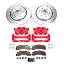 PowerStop Z36 Truck and SUV Ceramic Brake Pad, Drilled & Slotted Rotor, and Cali