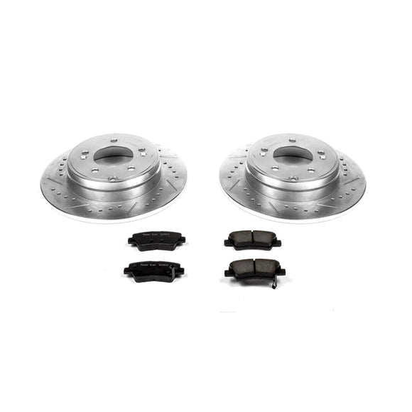 PowerStop Z23 Daily Driver Carbon-Fiber Ceramic Brake Pad and Drilled & Slotted