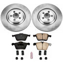 PowerStop OE Stock Replacement Low-Dust Ceramic Brake Pad and Rotor Kit