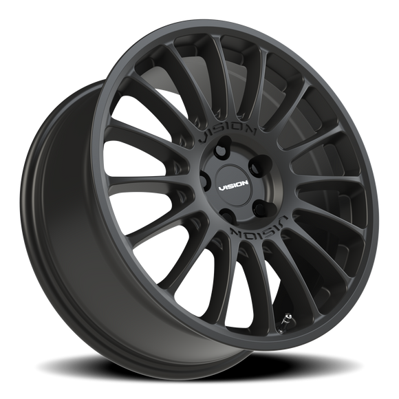 17x8 Vision 477 Monaco Satin Black 5x114.3 5x4.5 ET38 Wheel Rim