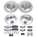 PowerStop Z36 Carbon-Fiber Ceramic Brake Pad with Drilled and Slotted Rotor Kit