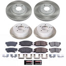 PowerStop Semi-Coated Rotor and Low-Dust Ceramic Brake Pad Kit