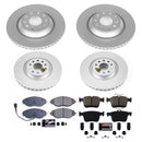 PowerStop Genuine Geomet Coated Rotor and Carbon-Fiber Ceramic Brake Pad Kit