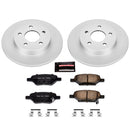 PowerStop Genuine Geomet Coated Rotor and Low-Dust Ceramic Brake Pad Kit