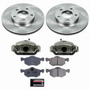 PowerStop OE Stock Replacement Low-Dust Ceramic Brake Pad, Rotor and Caliper Kit
