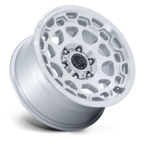 17X8.5 Black Rhino BR026 Congo Gloss Silver Machined Face 6X139.7 ET25 Wheel Rim