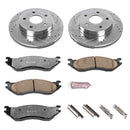 PowerStop Z36 Carbon-Fiber Ceramic Brake Pad with Drilled and Slotted Rotor Kit