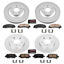 PowerStop Genuine Geomet Coated Rotor and Low-Dust Ceramic Brake Pad Kit
