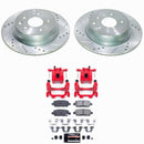 PowerStop Z23 Daily Driver Carbon-Fiber Ceramic Pads Drilled & Slotted Rotor & C