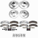 PowerStop Z36 Carbon-Fiber Ceramic Brake Pad with Drilled and Slotted Rotor Kit