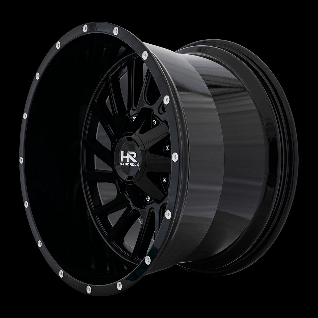 20x12 Hardrock Overdrive Gloss Black 6x135/139.7 ET-51 wheel/rim