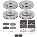 PowerStop OE Stock Replacement Low-Dust Ceramic Brake Pad and Rotor Kit