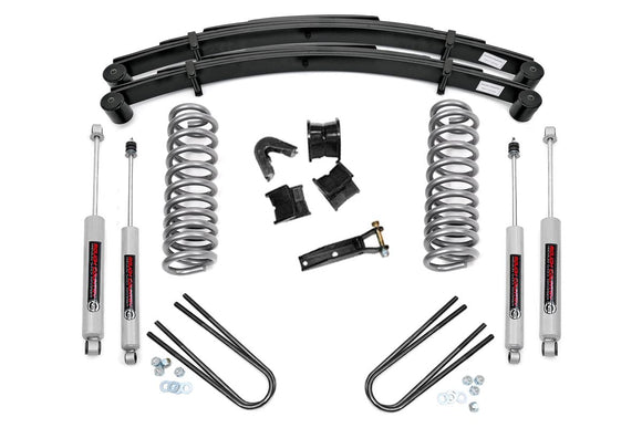 Rough Country 2.5" Lift Kit Rear Springs For Ford F-100 4WD 1970-1976