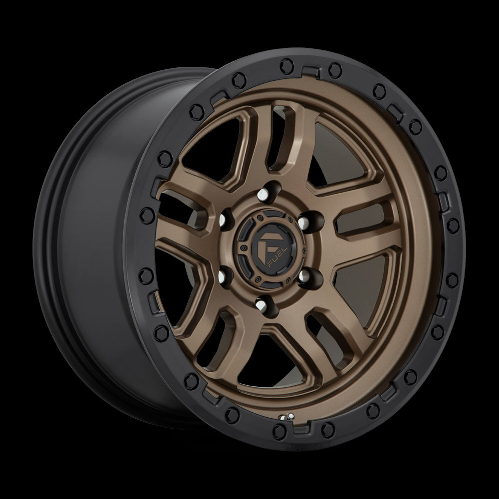 17X9 Fuel D702 AMMO Matte Bronze Black Bead Ring 5X127 ET-12 wheel/rim