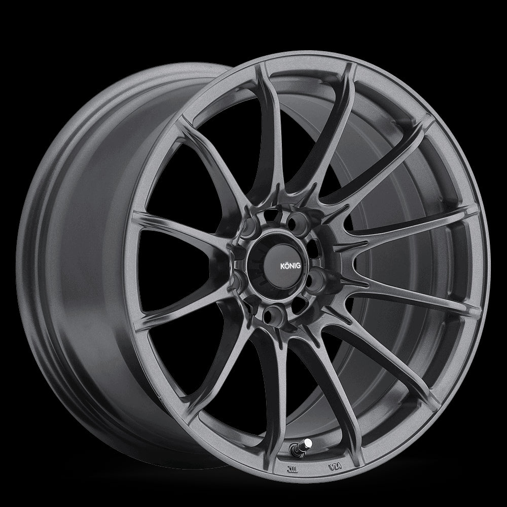 15x9 Konig Dial In Matte Grey 4x100 ET35 Wheel Rim