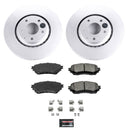PowerStop Genuine Geomet Coated Rotor and Low-Dust Ceramic Brake Pad Kit
