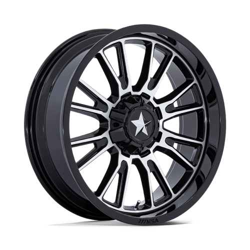 24X7 Msa Offroad Wheels M51 Thunderlips Black 4X137 4X156 ET0 Wheel Rim