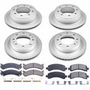 PowerStop Genuine Geomet Coated Rotor and Low-Dust Ceramic Brake Pad Kit