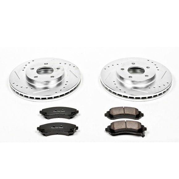 PowerStop Z23 Daily Driver Carbon-Fiber Ceramic Brake Pad and Drilled & Slotted