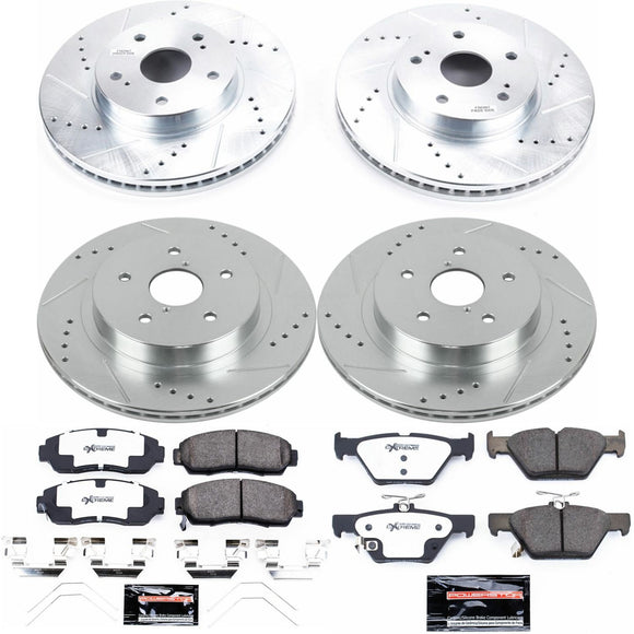 PowerStop Z26 Street Performance Ceramic Brake Pad and Drilled & Slotted Rotor K