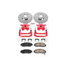 PowerStop Z23 Daily Driver Carbon-Fiber Ceramic Pads Drilled & Slotted Rotor & C