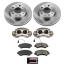 OE Stock Replacement Low-Dust Ceramic Brake Pad, Rotor and Caliper Kit