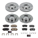 PowerStop OE Stock Replacement Low-Dust Ceramic Brake Pad and Rotor Kit