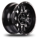 18x9 Mudder Trucker MT859 Mutiny Satin Black 5x127 5x5 ET-12 Wheel Rim-3