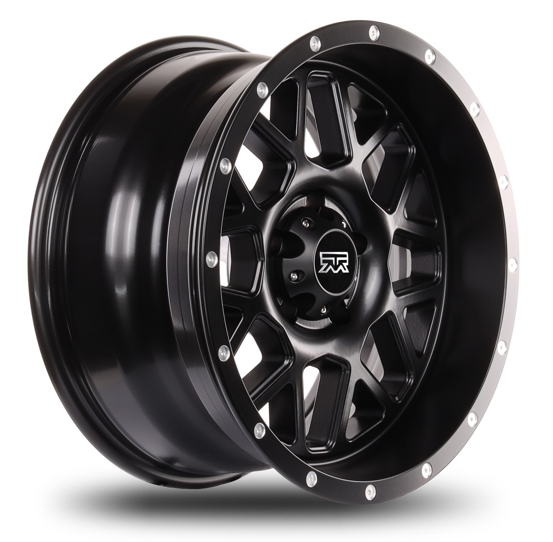 18x9 Mudder Trucker MT859 Mutiny Satin Black 5x127 5x5 ET-12 Wheel Rim