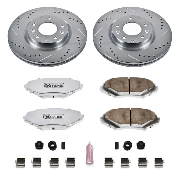 PowerStop Z26 Street Performance Ceramic Brake Pad and Drilled & Slotted Rotor K