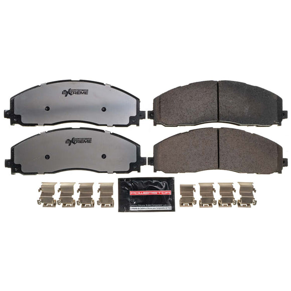 PowerStop Z36 Truck And Tow Carbon-Fiber Ceramic Brake Pads With Hardware