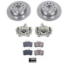 PowerStop OE Stock Replacement Low-Dust Ceramic Brake Pad, Rotor and Caliper Kit